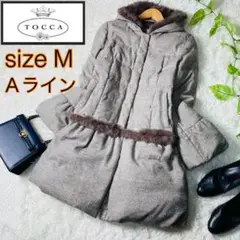 【美品】TOCCA トッカ ダウンジャケット リアルファー取り外し可 M