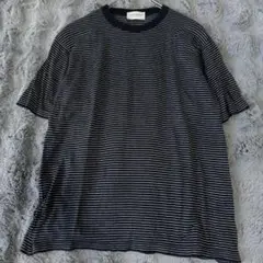 JOHN SMEDLEY ボーダー Tシャツ S シーアイランドコットン 紺色