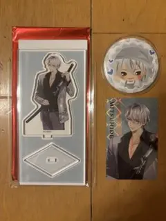 イケメン戦国　明智光秀　10周年アクスタ　ホログラムカード　缶バッチ