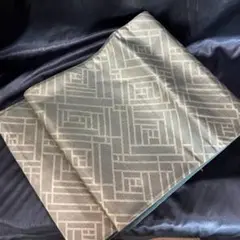 袋帯 正絹 緑系 文様 六通