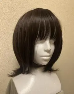 AQUADOLL ウィッグ プレジーウルフミディ ディープブラウン