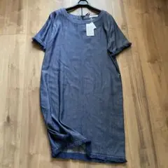 新品　キャサリンロス　定価¥1万9800円　半袖　デニムワンピース　テンセル