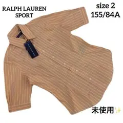 未使用✨ラルフローレンスポーツ サーモンオレンジ 半袖シャツ