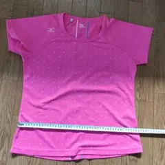 ピンク ドット模様 Tシャツ Mサイズ
