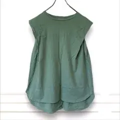 a583 【美品】ナノユニバース フレンチスリーブプルオーバー F 綿100%