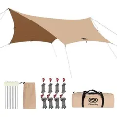 GO Glamping ゴーグランピング ヘキサ TC タープ ポリコットン