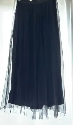 黒チュールスカート ゴムウエスト