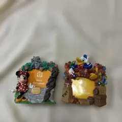 東京ディズニーランド フォトフレームセット ドナルド、ミニー まとめ売り レトロ