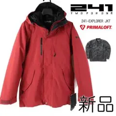272a新品 241 トゥーフォーワン 3in1スノボジャケット アウター L赤