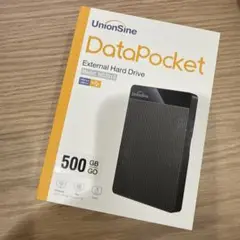 【新品未開封】UnionSine 外付けHDD 500GB 【ブラック】訳あり