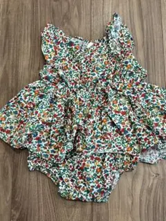 セットアップ 花柄 70 ブルマ