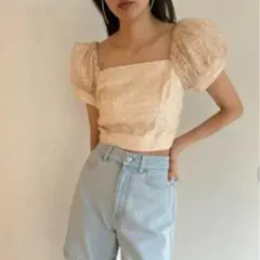 SNIDEL バックオープンブラウス