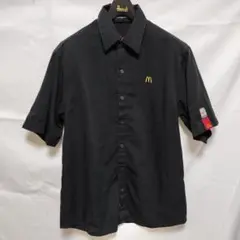 古着 マクドナルド 半袖シャツ 黒 S