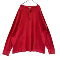エルエルビーン メンズネックシャツ 長袖 赤 6L相当 アメカジ【5245】
