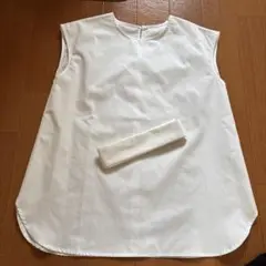 オフホワイト ノースリーブシャツ 38 M