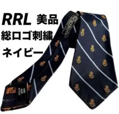 RRL シルクニットタイ ダブルアールエル ラルフローレン ネクタイ ネイビー ストライプド ニット シルクリネン ネクタイ（ネクタイ）｜POLO