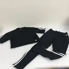 adidas 半袖Tシャツ　ジャージパンツ　上下セット　セットアップ　ブラック