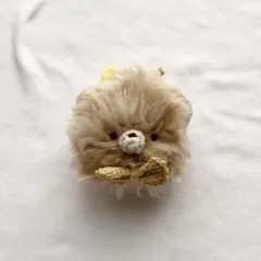 もふもふ おかおキーホルダー＊beige＊再販なし＊