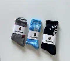新品 アベイシングエイプ ソックス 3点