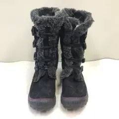 KALSO earth shoes ムートンブーツ ブラック 黒 24 cm