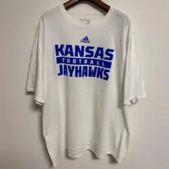 adidas KANSAS FOOTBALL JAYHAWKS Tシャツ 3XL