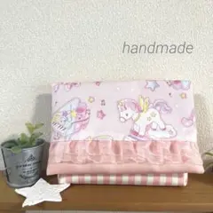 フリル 移動ポケット　ユニコーン　ピンク