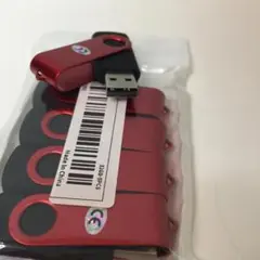 【新品未使用・5本組】USB2.0 フラッシュドライブ 32GB　黒/赤