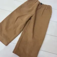 ブラウン ワイドパンツ 長ズボン　キャメル