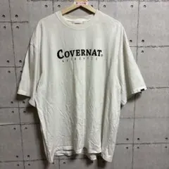 【韓国ブランド】COVERNAT ロゴプリント Tシャツ 2XL ホワイト