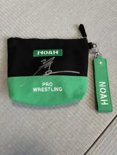 プロレスリング・ノア　拳王　サイン入り　ポーチ　MILKFED