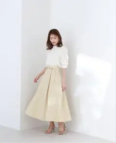【再値下げ！新品】NATURALBEAUTYBASIC イエロー スカート S
