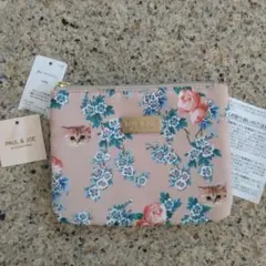 PAUL & JOE 花柄猫ポーチ ティッシュケース 新品未使用タグ付き