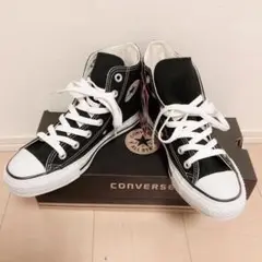 【新品未使用】コンバースオールスター 黒 23cm ハイカット