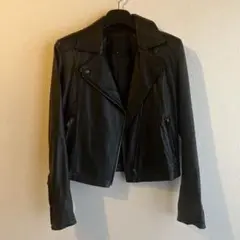 UNTITLED ブラック ライダースジャケット サイズ2