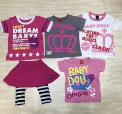 ベビードール　ベビド　Tシャツ　半袖　スカート　ズボン　baby dolセット