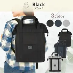 保冷機能付きバックパック ブラック