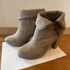 2WAYで履ける！レディースブーツ　ベージュ　24cm