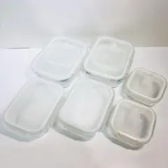新品・未使用品！耐熱ガラス Kitsure 保存容器 食品収納ボックス セット
