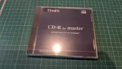 【新品3枚組】太陽誘電 That's CD-R for master マスタCD