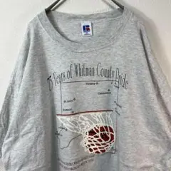 USA製 90s Russell ラッセル オーバーサイズ Tシャツ グレー