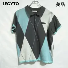 韓国　LECYTO Argyle Metal ポロシャツ
