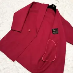 【高級素材】ウールコート カシミヤ混 赤 レッド サイズ9号(M)