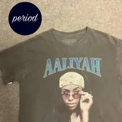 P2273 AALIYAH アーリヤ　R&B アーティスト　フェード　Tシャツ