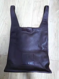 ダークブラウン レザートートバッグ