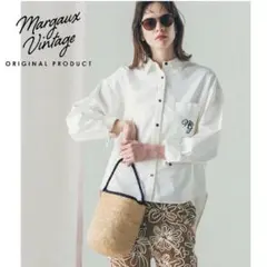 【新品未使用タグ付】 MARGAUX VINTAGE シャツ ブラウス 刺繍