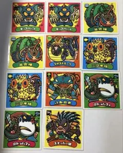 ビックリマン シール 第17弾 悪魔 7種 11枚 セット チョコ ロッテ