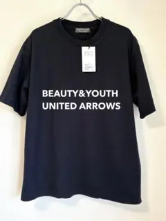 【BEAUTY&YOUTH】 クルーネック ネイビー Tシャツ 定価¥11900