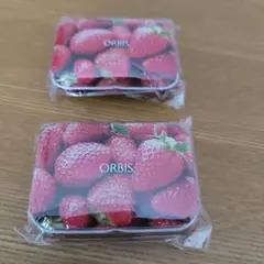 ORBIS オルビス　ストロベリー　Fe　鉄分キャンディ用ケース　缶　いちご