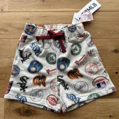 しまむら MLB チマジロコラボ 総柄 ハーフパンツ 110cm