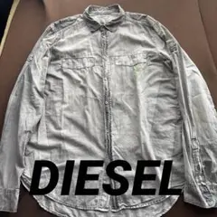 最終お値下げ❗️DIESEL ☆グレー ☆スリムフィット☆シャツ sizeL